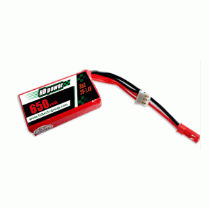 Baterie lipo HD POWER 650mAh 35C 2S 7.4V