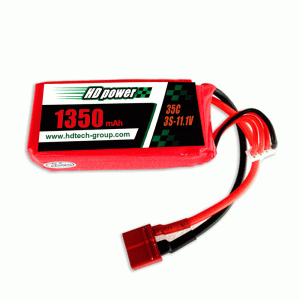 HD POWER 1350mAh 3C 3S 11.1V baterie lipo