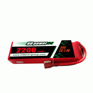 Baterie lipo HD POWER 2200mAh 35C 2S 7.4V