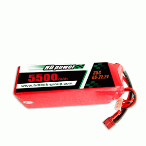 Baterie lipo HD POWER 5500mAh 35C 6S 22.2V